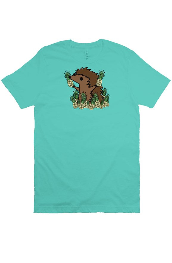 Squeakii Hedgie Pineapple Tee Shirt Teal