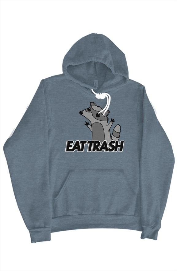EAT TRASH Raccoon Hoodie (Slate Blue)
