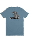 EAT TRASH Raccoon Shirt (Steel Blue)