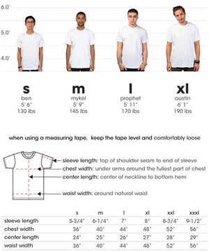 Size Chart for Squeakii Hedgie Pineapple Pocket Shirt