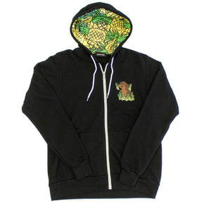 Hedgie Pineapple Hoodie Black - Squeakii