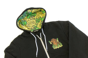 Hedgie Pineapple Hoodie Black - Squeakii