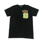 Hedgie Pineapple Pocket Shirt Black - Squeakii